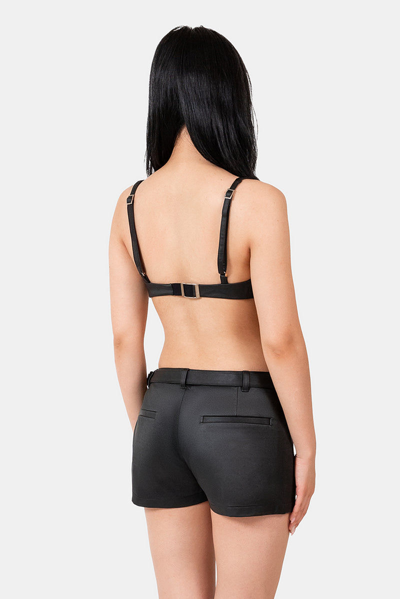 Elle Bralette - Wax Denim